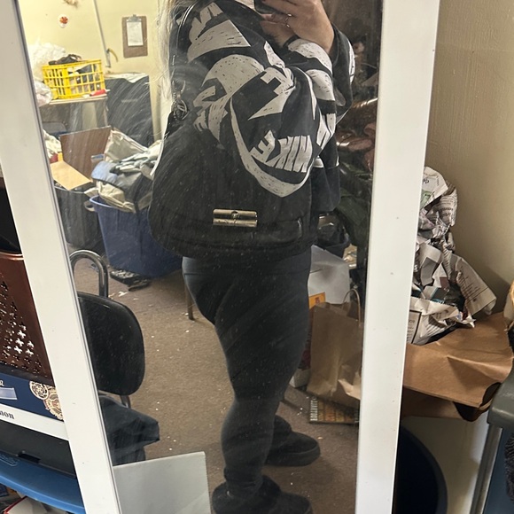 Coach Black Leather Flap Shoulder Bag - Picture 4 of 7